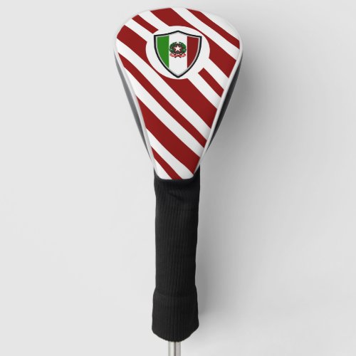 Italian flag_emblem golf head cover
