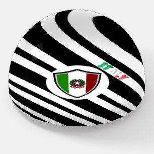 Italian flag-emblem paperweight