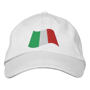 Italian Flag Embroidered Baseball Hat