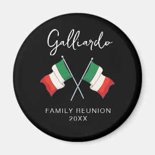 Italian Flag Family Reunion  Magnet