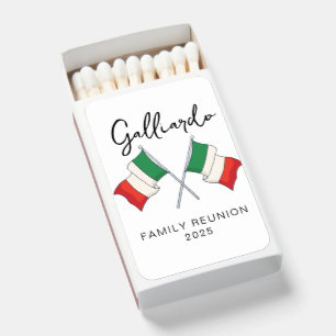 Italian Flag Family Reunion Matchboxes