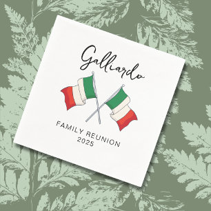 Italian Flag Family Reunion Napkins