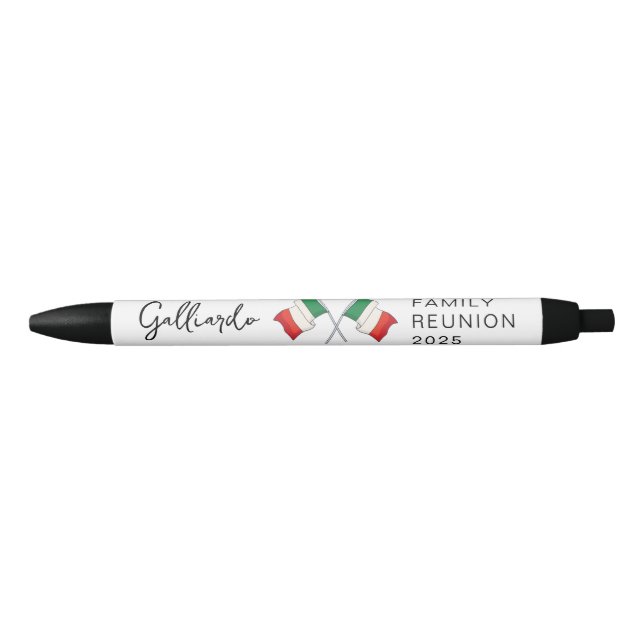 Italian Flag Family Reunion  Pen (Front)