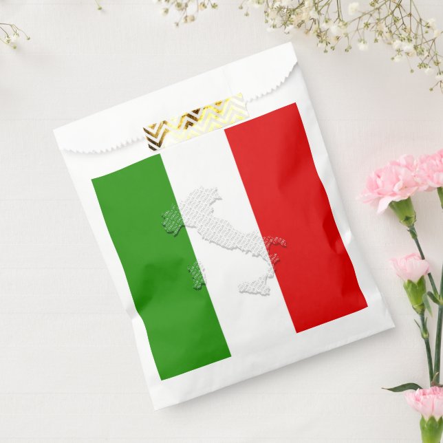 Italian flag favor bag (Sealed)