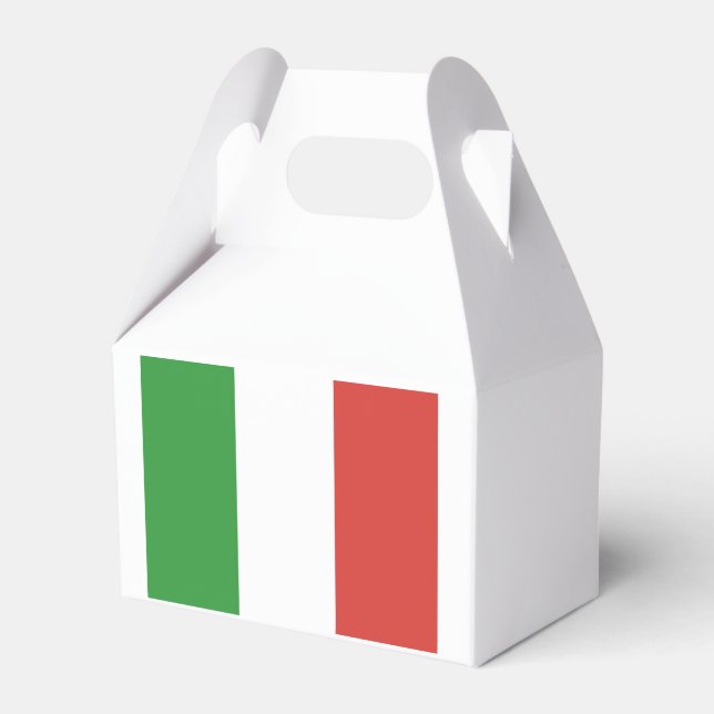 Italian Flag Favor Boxes (Back Side)