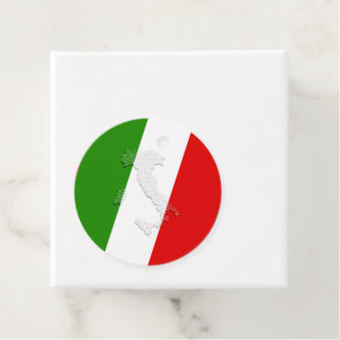 Italian flag favor tags