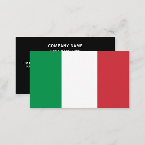Italian Flag Flag of Italy Business Card