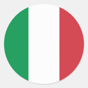 Italian Flag, Flag of Italy Classic Round Sticker