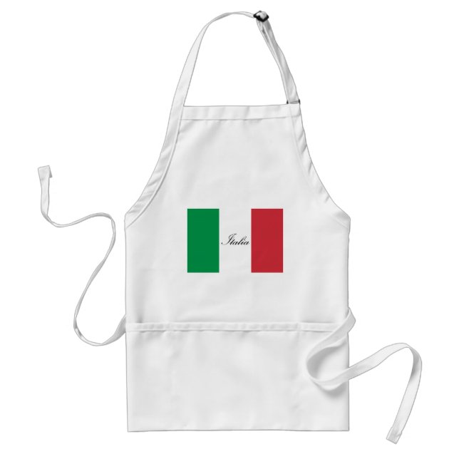 Italian Flag - Flag of Italy -  Italia Adult Apron (Front)