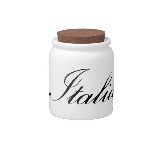 Italian Flag - Flag of Italy - Italia Candy Jar (Front)