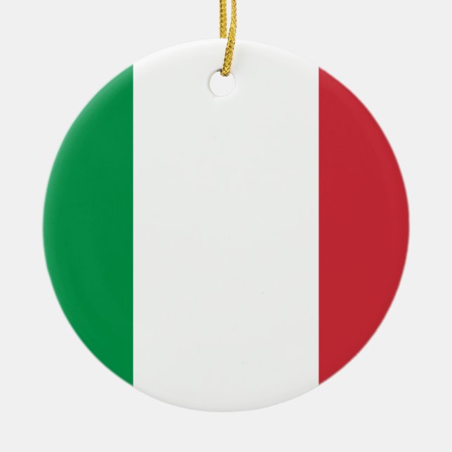 Italian Flag - Flag of Italy - Italia Ceramic Ornament (Front)