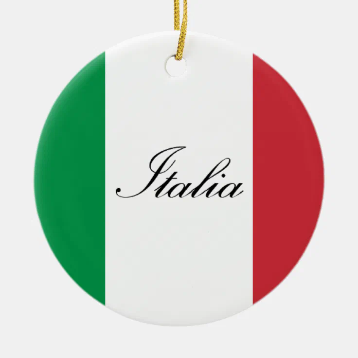 Italian Flag - Flag of Italy - Italia Ceramic Ornament | Zazzle