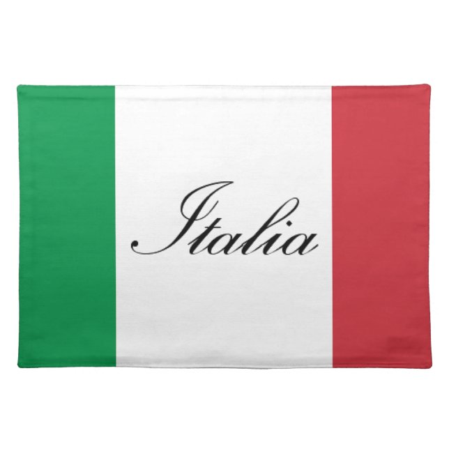 Italian Flag - Flag of Italy - Italia Cloth Placemat (Front)