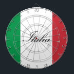 Italian Flag - Flag of Italy -  Italia Dart Board<br><div class="desc">Italian Flag - Flag of Italy,  italy, italy flag, italian, italia, international, flags of the world, europe, home decor, countries</div>