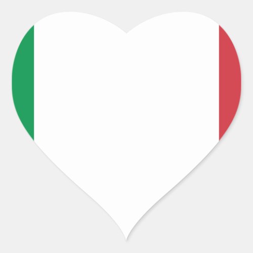 Italian Flag _ Flag of Italy _ Italia Heart Sticker