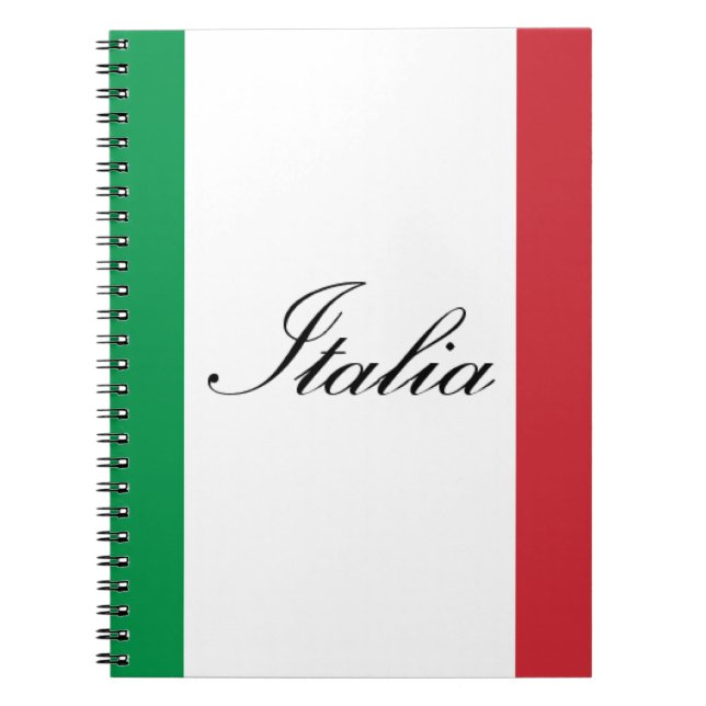 Italian Flag - Flag of Italy - Italia Notebook (Front)