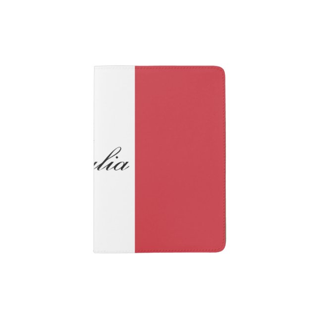 Italian Flag - Flag of Italy - Italia Passport Holder (Front)