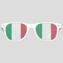 Italian Flag - Flag of Italy - Italia Retro Sunglasses