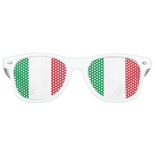 Italian Flag _ Flag of Italy _ Italia Retro Sunglasses