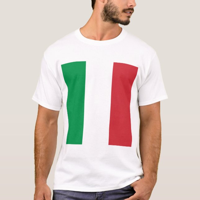 Italian Flag, flag of italy, italia T-Shirt (Front)