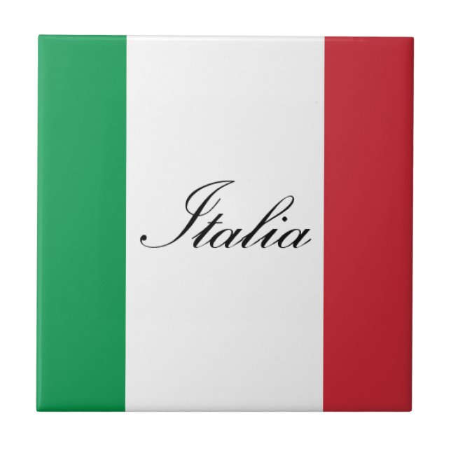 Italian Flag - Flag of Italy - Italia Tile (Front)
