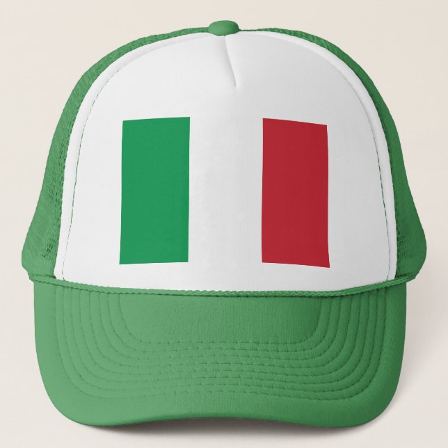 Italian Flag - Flag of Italy - Italia Trucker Hat (Front)