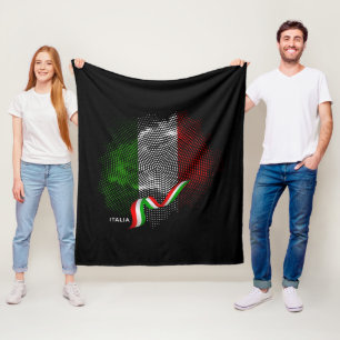 Italian flag fleece blanket