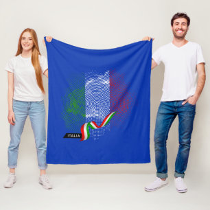 Italian flag fleece blanket