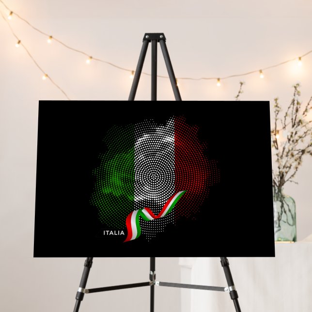Italian flag foam board (In Situ (Stand))