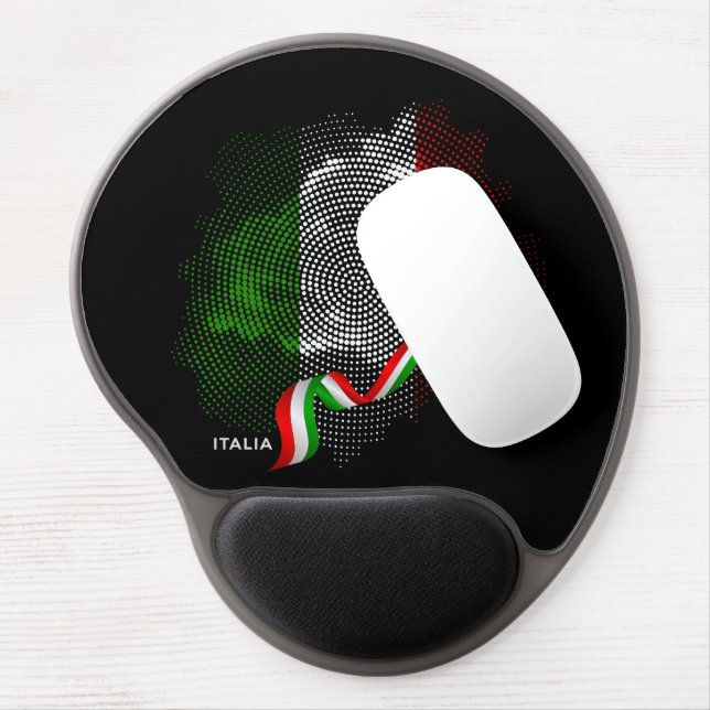 Italian flag gel mouse pad (Left Side)