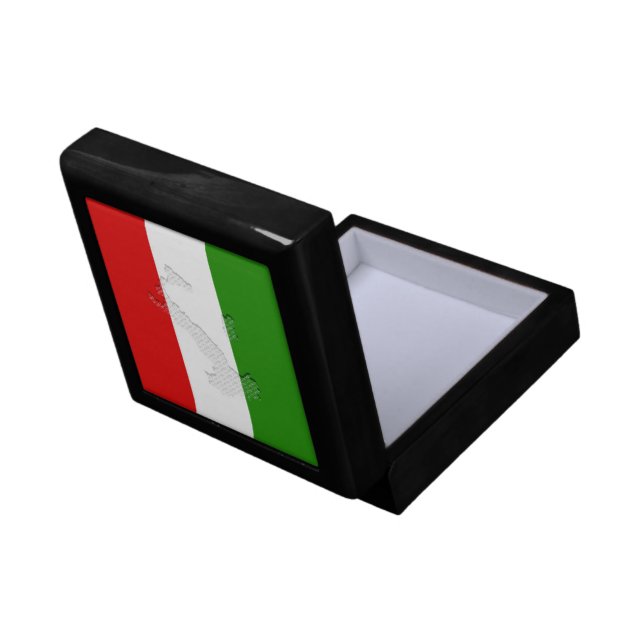 Italian flag gift box (Back Open)