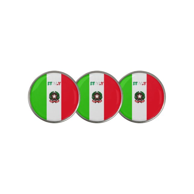 Italian flag golf ball marker (3 Up)