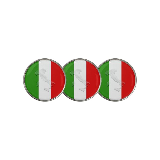 Italian flag golf ball marker (3 Up)