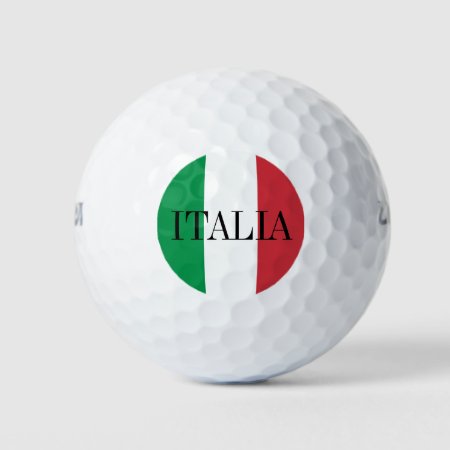 Italian Flag Golf Ball Set | Italy Pride