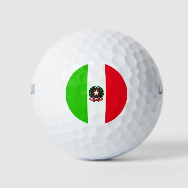 Italian flag golf balls (Front)