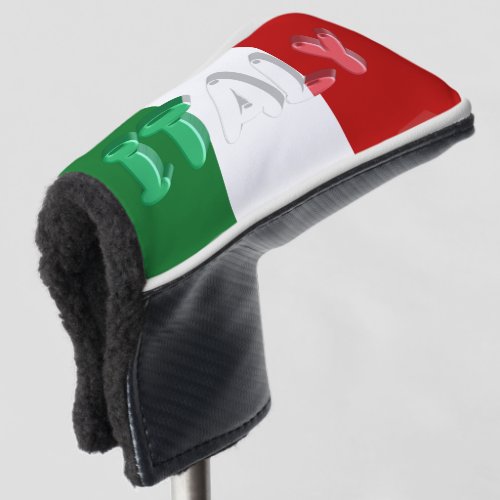 Italian flag golf head cover