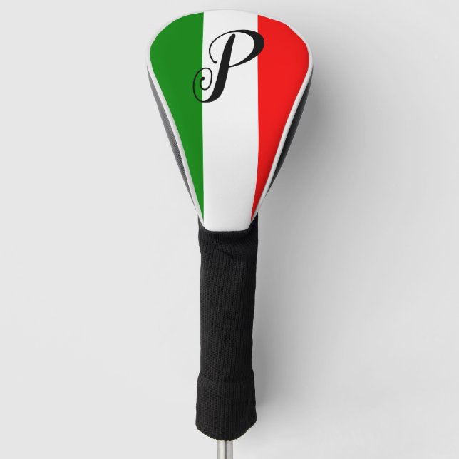 Italian Flag Golf Head Cover (Front)