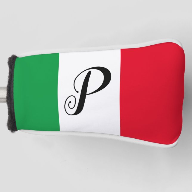 Italian Flag Golf Head Cover (Front)