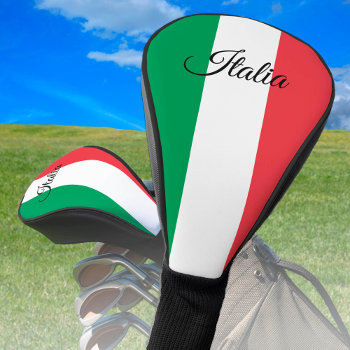 Italian Flag & Golf Italy Sports Covers /clubs by FlagMyWorld at Zazzle