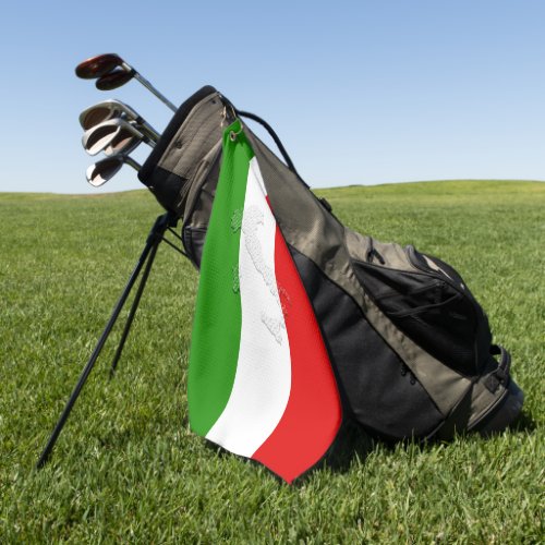 Italian flag golf towel