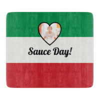 Italian Flag Heart Nonna Custom Photo Sauce Day