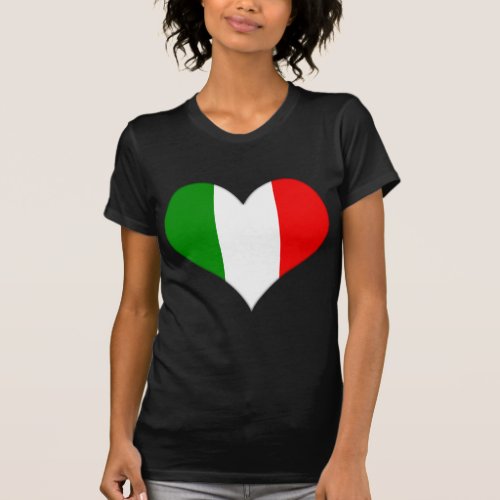 Italian Flag Heart T_Shirt