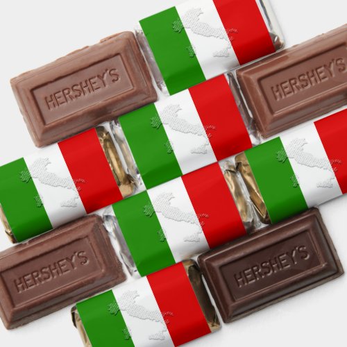 Italian flag hersheys miniatures