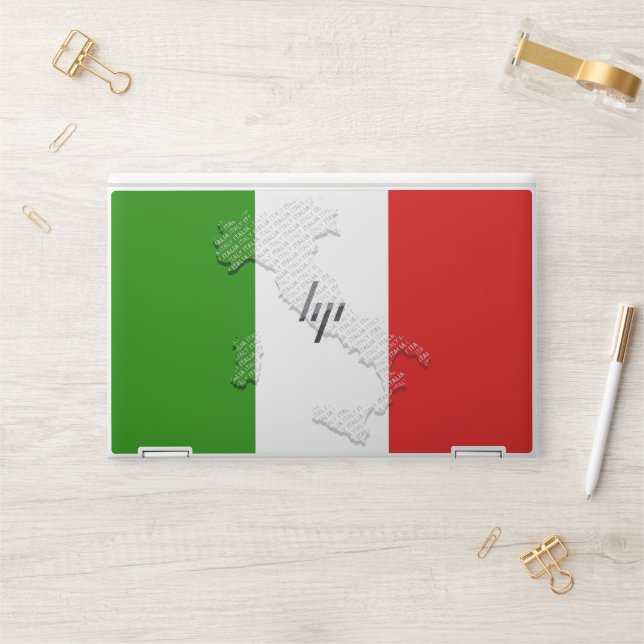 Italian flag HP laptop skin (Desk)