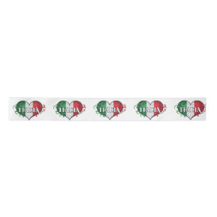 Italian Flag Italia Design Satin Ribbon