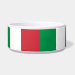 Italian Flag (Italy) Bowl<br><div class="desc">This design features the flag of Italy, officially the Italian Republic (in Italian, "Repubblica Italiana"), which is a country consisting of a peninsula delimited by the Alps and surrounded by several islands. Italy is located in south-central Europe, and it is also considered a part of western Europe. Today Italy is...</div>