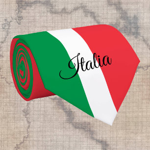 Italian Flag & Italy business, travel /sports fans Neck Tie