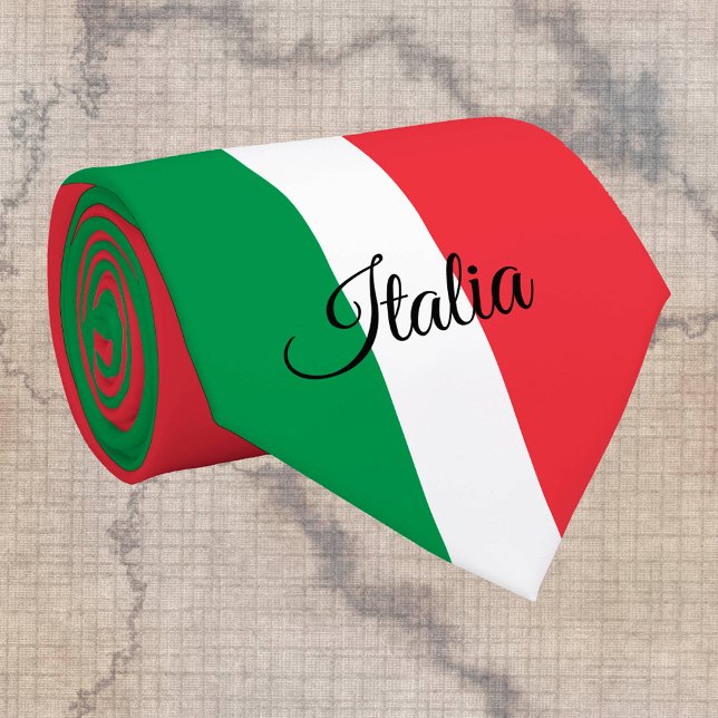 Italian Flag & Italy business, travel /sports fans Neck Tie (Creator Uploaded)
