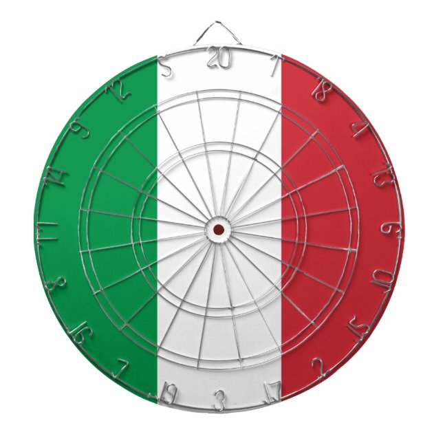 Italian Flag (Italy) Dart Board (Front)