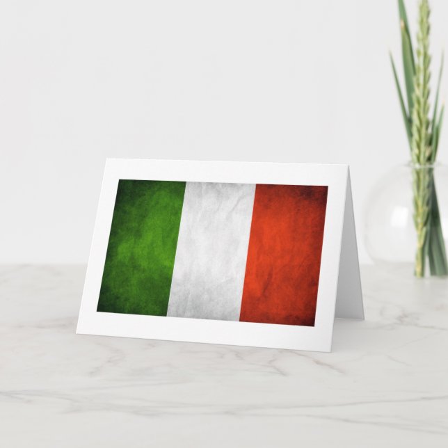 Italian Flag, Italy Flag Card (Front)